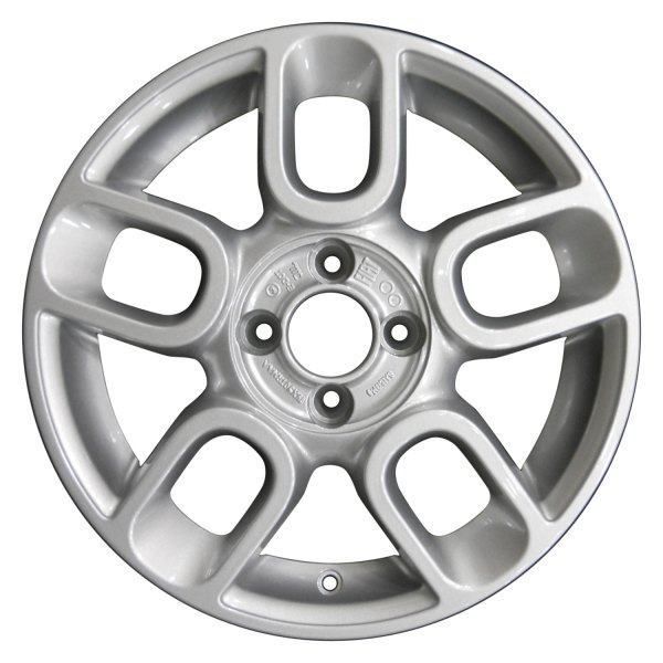 Perfection Wheel® - 15 x 6 Double 5-Spoke Bright Sparkle Silver Full Face Alloy Factory Wheel (Refinished)
