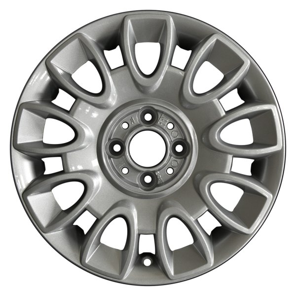 Perfection Wheel® - 15 x 6 9 V-Spoke Bright Sparkle Silver Full Face Alloy Factory Wheel (Refinished)