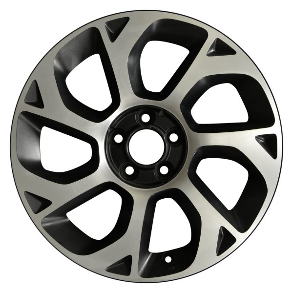 Perfection Wheel® - 16 x 6.5 7 Spiral-Spoke Black Machine Semi Gloss Clear Alloy Factory Wheel (Refinished)