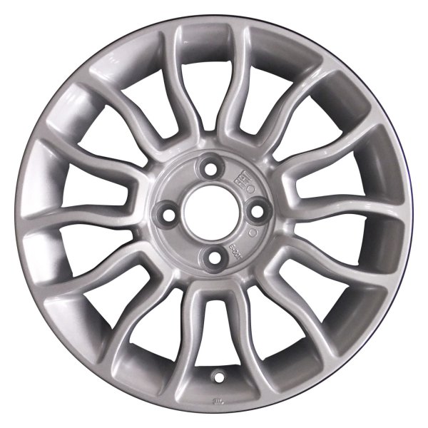 Perfection Wheel® - 15 x 6 7 V-Spoke Fine Sparkle Silver Full Face Alloy Factory Wheel (Refinished)