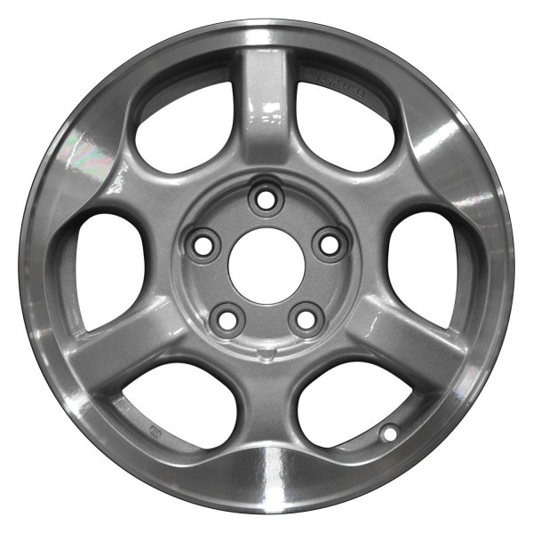 Perfection Wheel® - 15 x 6 6 I-Spoke Sparkle Silver Flange Cut Alloy Factory Wheel (Refinished)