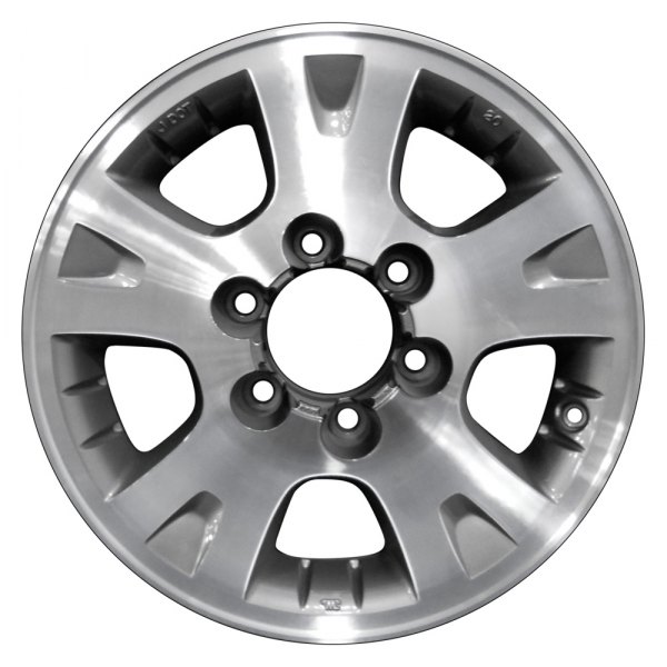 Perfection Wheel® - 16 x 7 Double 5-Spoke Brown Metallic Charcoal Machined Alloy Factory Wheel (Refinished)