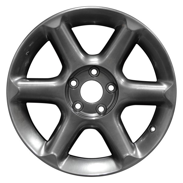 Perfection Wheel® - 17 x 7 6 I-Spoke Hyper Bright Smoked Silver Full Face Alloy Factory Wheel (Refinished)
