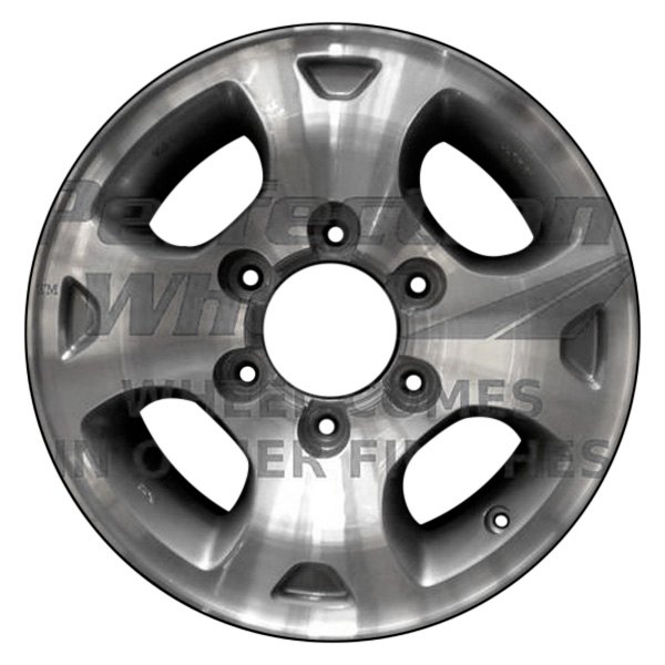 Perfection Wheel® - 15 x 7 4-Slot Light Metallic Charcoal Machined Alloy Factory Wheel (Refinished)