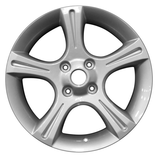 Perfection Wheel® - 17 x 7 5-Spoke Bright Fine Silver Full Face Alloy Factory Wheel (Refinished)