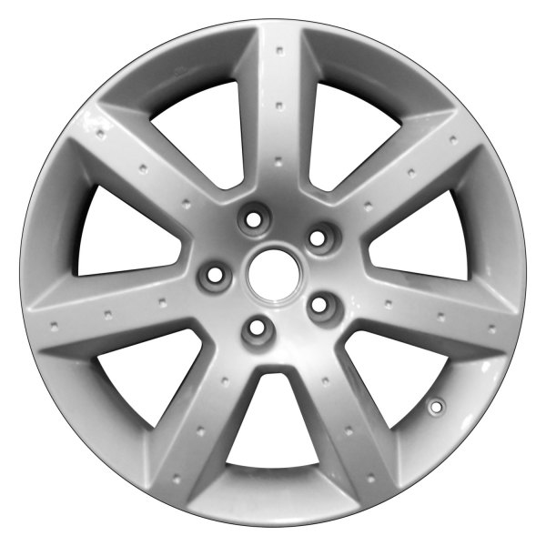 Perfection Wheel® - 17 x 7.5 7 I-Spoke Bright Fine Silver Full Face Alloy Factory Wheel (Refinished)