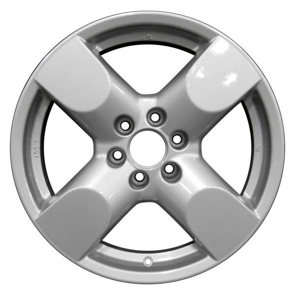 Perfection Wheel® - 17 x 7.5 4 I-Spoke Bright Fine Metallic Silver Full Face Alloy Factory Wheel (Refinished)