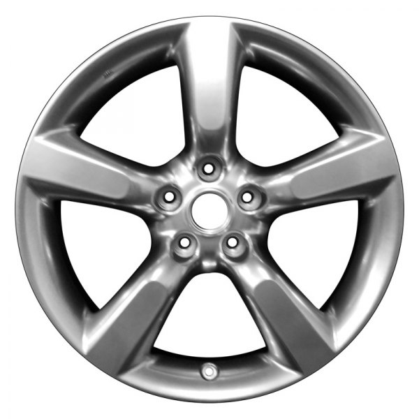 Perfection Wheel® - 18 x 8 5-Spoke Hyper Bright Smoked Silver Full Face Alloy Factory Wheel (Refinished)