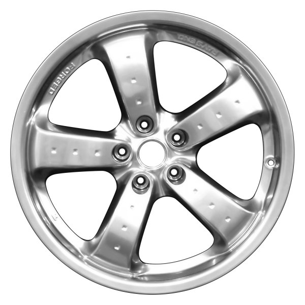 Perfection Wheel® - 18 x 9 5-Spoke Hyper Bright Smoked Silver Full Face Alloy Factory Wheel (Refinished)
