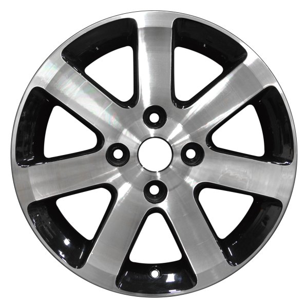 Perfection Wheel® - 16 x 6.5 7 I-Spoke Black Metallic Machined Alloy Factory Wheel (Refinished)