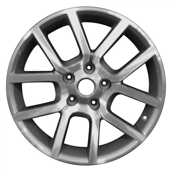 Perfection Wheel® - 17 x 7 5 V-Spoke Medium Argent Charcoal Machined Alloy Factory Wheel (Refinished)