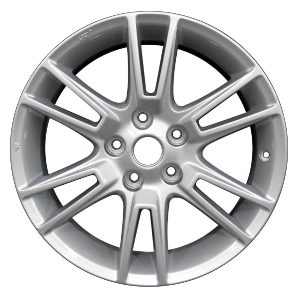 Perfection Wheel® - 17 x 7.5 6 V-Spoke Bright Fine Metallic Silver Full Face Alloy Factory Wheel (Refinished)