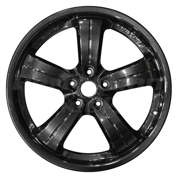 Perfection Wheel® - 18 x 9 5-Spoke Black Base with Black Metallic Full Alloy Factory Wheel (Refinished)
