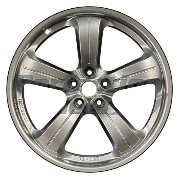 Perfection Wheel® - 19 x 10 5-Spoke Hyper Medium Silver Full Face Bright Alloy Factory Wheel (Refinished)