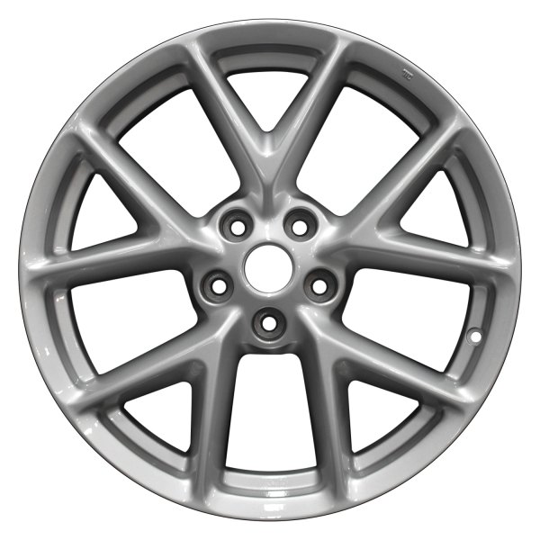 Perfection Wheel® - 19 x 8 5 V-Spoke Bright Fine Silver Full Face Alloy Factory Wheel (Refinished)