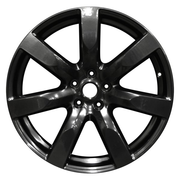 Perfection Wheel® - 20 x 9.5 7 I-Spoke Hyper Dark Smoked Silver Full Face Alloy Factory Wheel (Refinished)