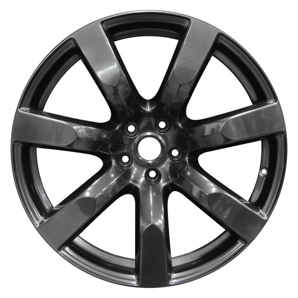 Perfection Wheel® - 20 x 10.5 7 I-Spoke Hyper Dark Smoked Silver Full Face Alloy Factory Wheel (Refinished)