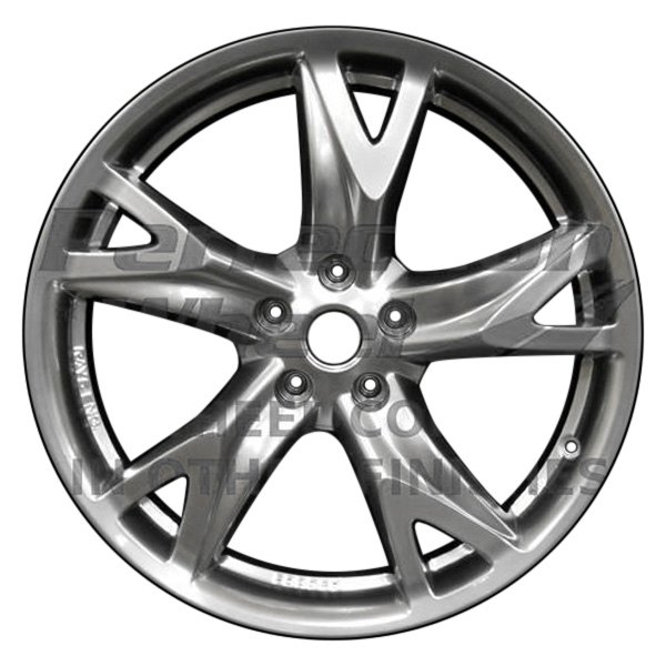 Perfection Wheel® - 19 x 10 Double 5-Spoke Fine Metallic Silver Full Face Alloy Factory Wheel (Refinished)