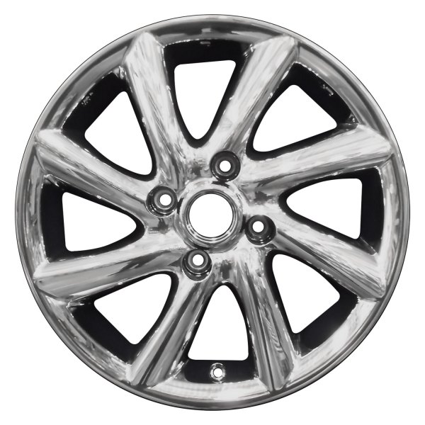 Perfection Wheel® - 16 x 6 8 Spiral-Spoke PVD Bright Full Face Alloy Factory Wheel (Refinished)