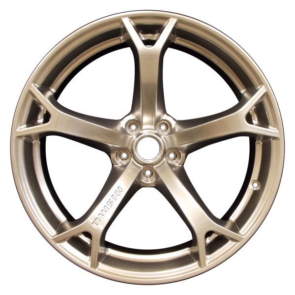 Perfection Wheel® - 19 x 9.5 5-Spoke Hyper Bright Smoked Silver Full Face Alloy Factory Wheel (Refinished)
