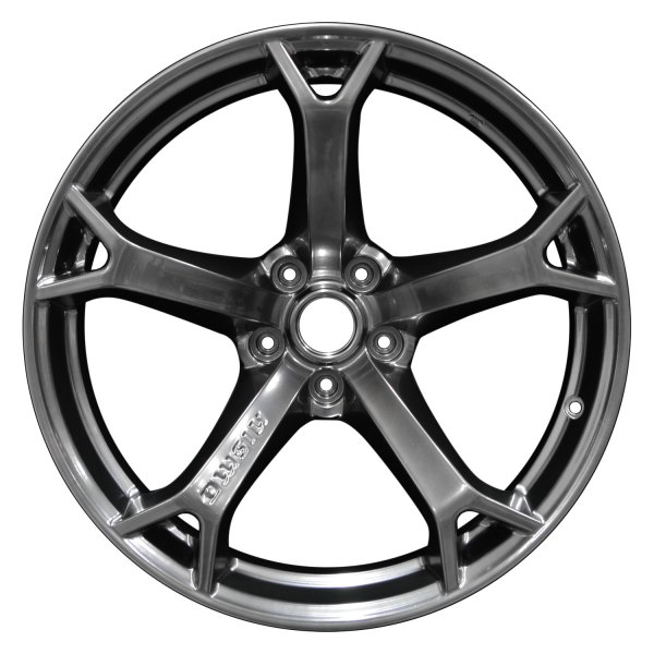 Perfection Wheel® - 19 x 10.5 5-Spoke Hyper Bright Smoked Silver Full Face Alloy Factory Wheel (Refinished)