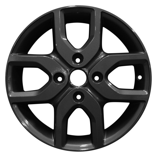 Perfection Wheel® - 16 x 6 4 V-Spoke Blueish Charcoal Full Face Alloy Factory Wheel (Refinished)