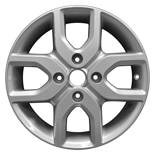 Perfection Wheel® - 16 x 6 4 V-Spoke Bright Sparkle Silver Full Face Alloy Factory Wheel (Refinished)