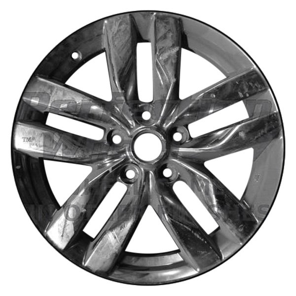 Perfection Wheel® - 17 x 7 Double 5-Spoke PVD Bright Full Face Alloy Factory Wheel (Refinished)