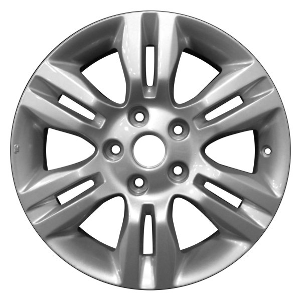 Perfection Wheel® - 16 x 7 6 V-Spoke Sparkle Silver Full Face Alloy Factory Wheel (Refinished)