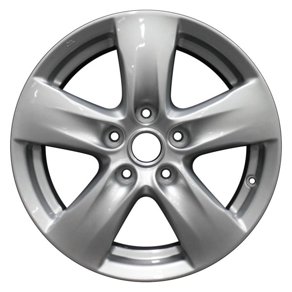 Perfection Wheel® - 16 x 7 5-Spoke Bright Medium Silver Full Face Alloy Factory Wheel (Refinished)