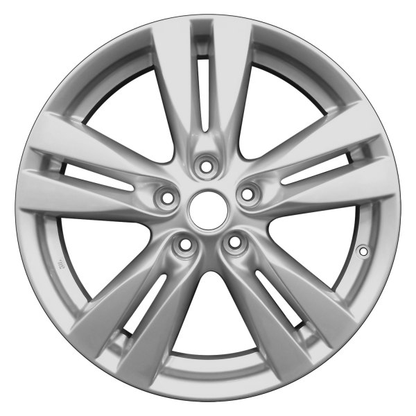 Perfection Wheel® - 18 x 7 Double 5-Spoke Bright Medium Silver Full Face Alloy Factory Wheel (Refinished)