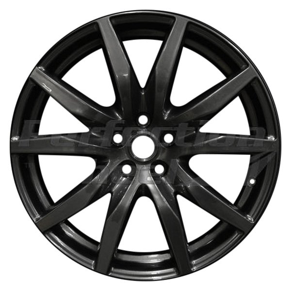 Perfection Wheel® - 20 x 9.5 5 V-Spoke Medium Sparkle Charcoal Full Face Alloy Factory Wheel (Refinished)