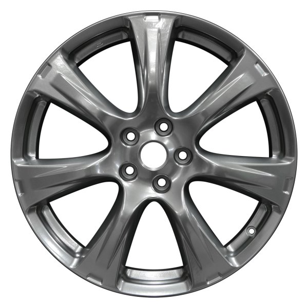 Perfection Wheel® - 20 x 7.5 7 I-Spoke Hyper Bright Charcoal Full Face Alloy Factory Wheel (Refinished)