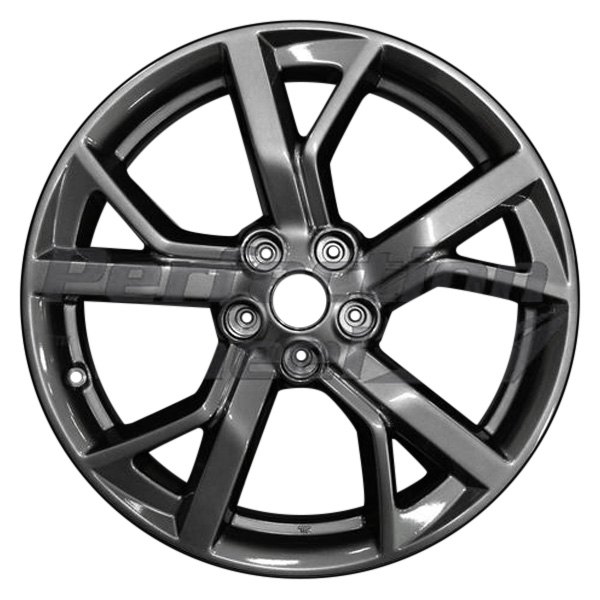 Perfection Wheel® - 19 x 8 5 Double Spiral-Spoke Medium Charcoal Metallic Full Face Alloy Factory Wheel (Refinished)