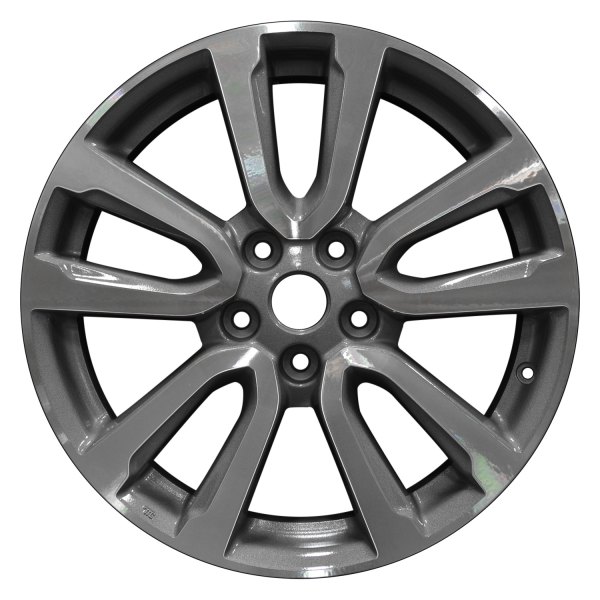 Perfection Wheel® - 18 x 7.5 5 V-Spoke Medium Metallic Charcoal Machine Texture Alloy Factory Wheel (Refinished)