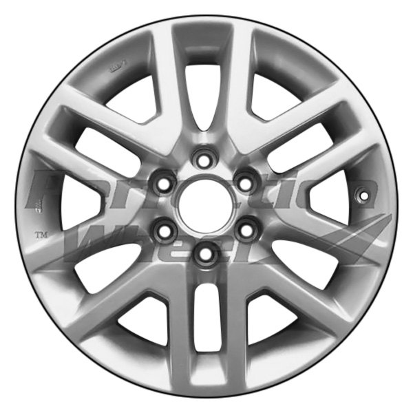 Perfection Wheel® - 16 x 7 6 V-Spoke Sparkle Silver Alloy Factory Wheel (Refinished)