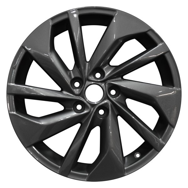 Perfection Wheel® - 18 x 7 10 Spiral-Spoke Bright Metallic Charcoal Full Face Alloy Factory Wheel (Refinished)