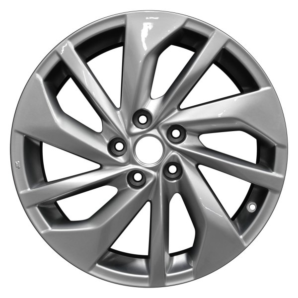Perfection Wheel® - 18 x 7 10 Spiral-Spoke Hyper Medium Silver Full Face Alloy Factory Wheel (Refinished)