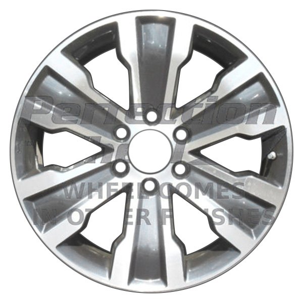Perfection Wheel® - 20 x 8 6-Spoke Gloss Black Machine Bright Smoked Clear PIB Alloy Factory Wheel (Refinished)