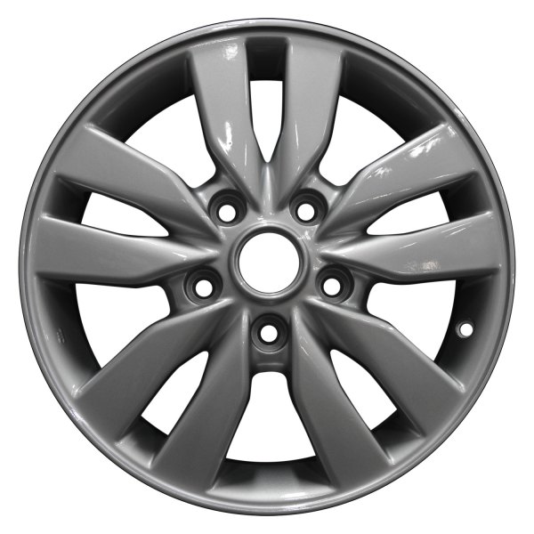 Perfection Wheel® - 15 x 5.5 5 V-Spoke Bright Fine Silver Full Face Alloy Factory Wheel (Refinished)