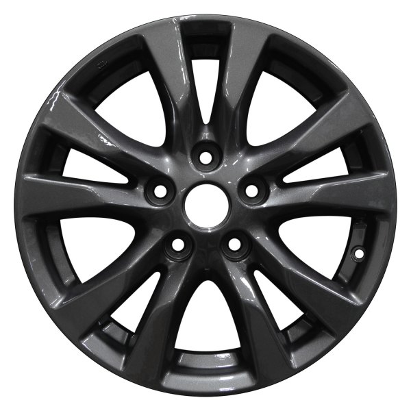 Perfection Wheel® - 16 x 7 5 V-Spoke Metallic Charcoal Full Face Alloy Factory Wheel (Refinished)
