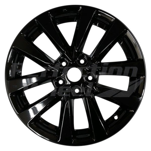 Perfection Wheel® - 17 x 7.5 5 V-Spoke Gloss Black Full Face PIB Alloy Factory Wheel (Refinished)