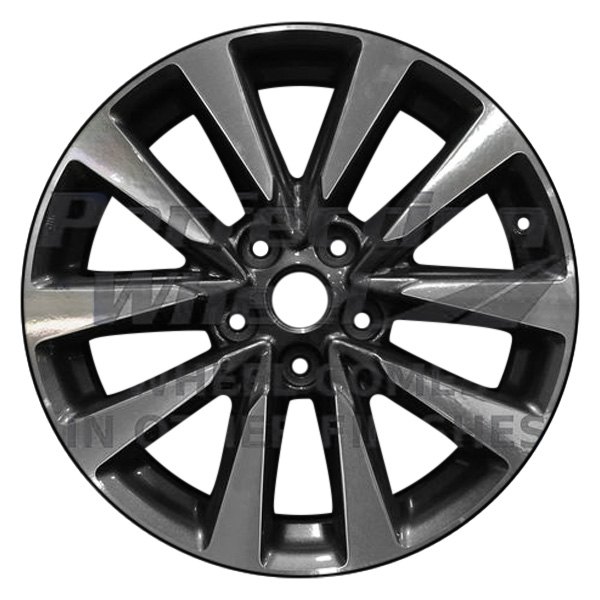 Perfection Wheel® - 17 x 7.5 5 V-Spoke Dark Charcoal Machined Alloy Factory Wheel (Refinished)