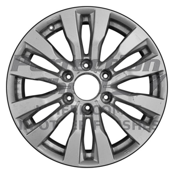 Perfection Wheel® - 18 x 8 6 V-Spoke Fine Bright Silver Full Face Alloy Factory Wheel (Refinished)