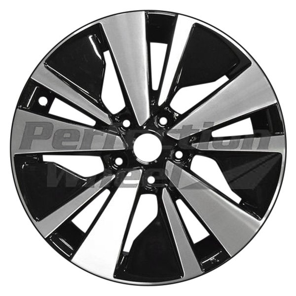Perfection Wheel® - 17 x 7.5 10 Turbine-Spoke Black Machine POD Alloy Factory Wheel (Refinished)