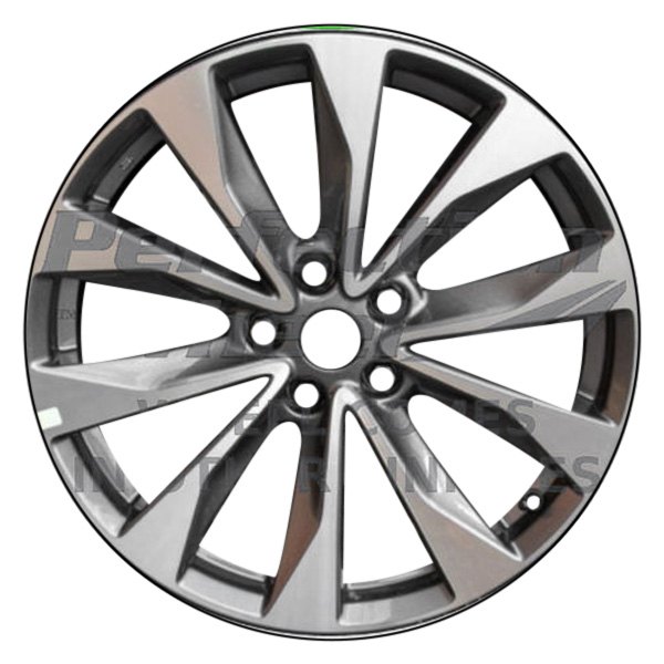 Perfection Wheel® - 19 x 8 5 V-Spoke Dark Silver Metallic Machined Alloy Factory Wheel (Refinished)