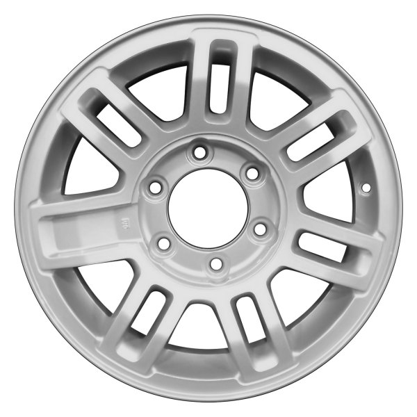 Perfection Wheel® - 16 x 7.5 7 Double I-Spoke Sparkle Silver Full Face Alloy Factory Wheel (Refinished)
