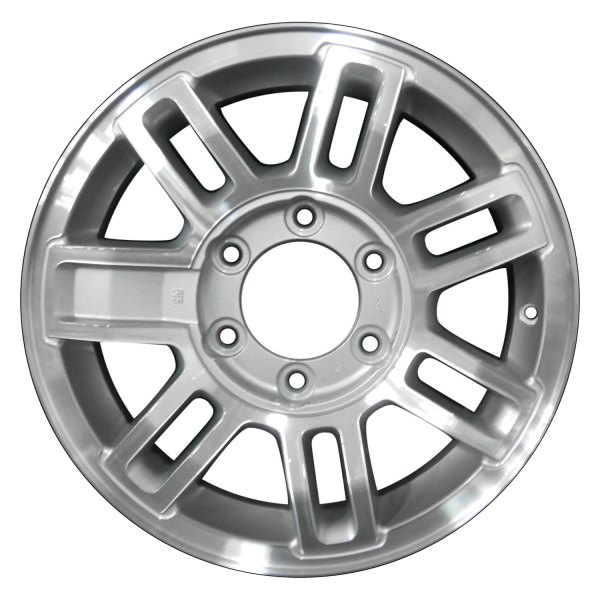 Perfection Wheel® - 16 x 7.5 7 Double I-Spoke Sparkle Silver Machined Alloy Factory Wheel (Refinished)
