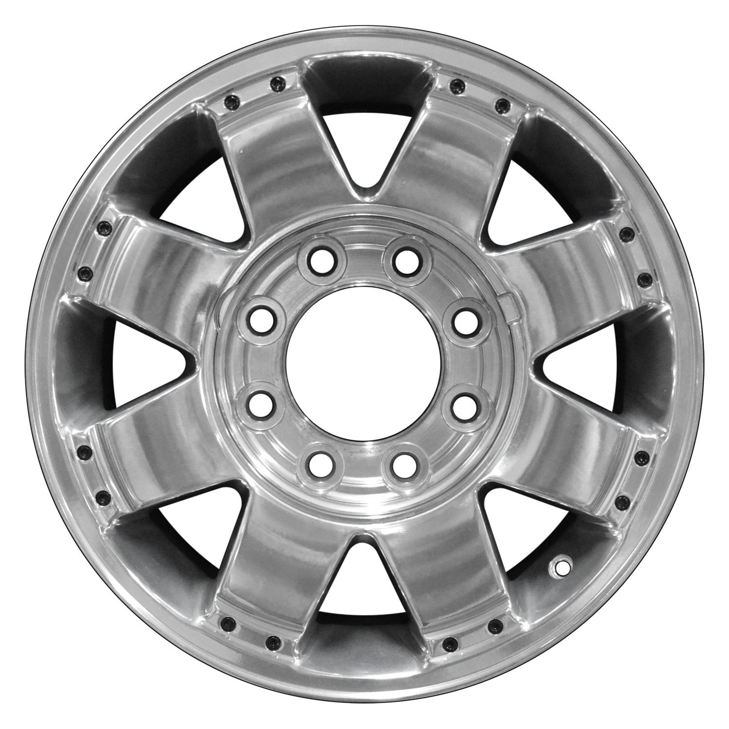 Perfection Wheel® WAO.6305.FULL.POL - 8 I-Spoke Full Polished 17x8.5 ...