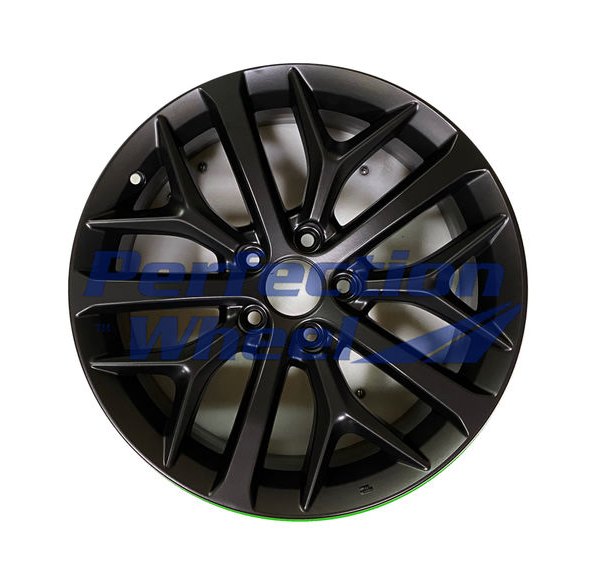 Perfection Wheel® - 18 x 8 10 Alternating-Spoke Flat Matte Black Full Face PIB Alloy Factory Wheel (Refinished)